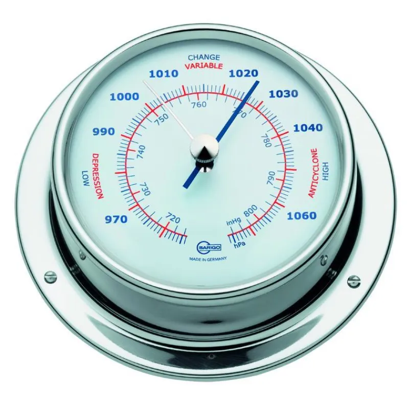 Barigo Barometre Gamme Sky Navigator 85 Inox Polie