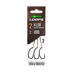 Korda Bas De Ligne Monté Klor Ready Tied Loop Rigs