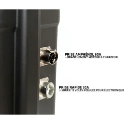 BSR Batterie Lithium Prestige Lifepo4 Gen3+ 12V50ah +1 Sortie Régulée Sondeur Et Chargeur Non Étanche 10A