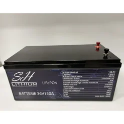 Batterie Lithium Sh Lithium Lifeop4 Format Caisse Bluetooth 36V150amp + Chargeur
