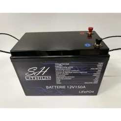 SH Lithium Batterie Lithium Lifeop4 Format Caisse Bluetooth 12V150amp + Chargeur