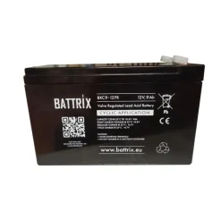 Battrix Batterie Étanche Cyclic 12V 9Ah Pour Sondeur