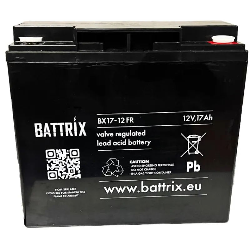 Battrix Batterie Étanche 12V 17Ah Pour Sondeur