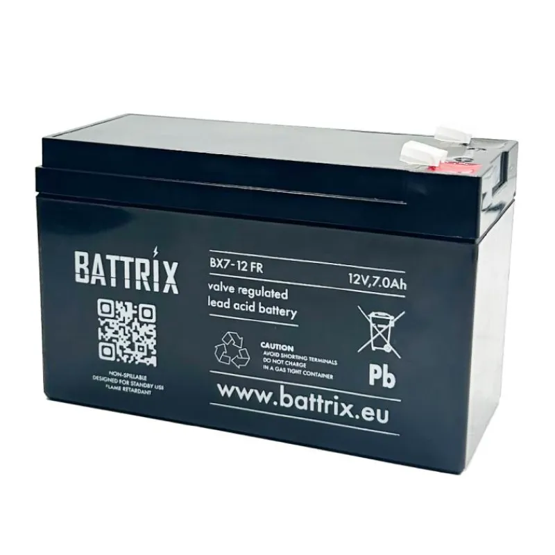 Battrix Batterie Étanche 12V 7Ah Pour Sondeur