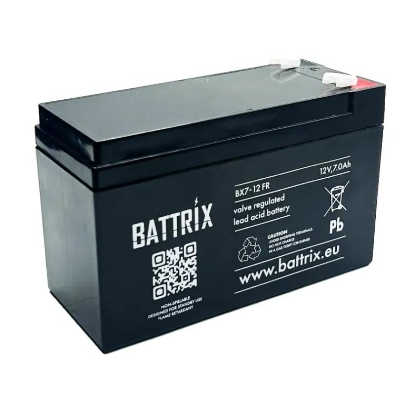 Battrix Batterie Étanche 12V 7Ah Pour Sondeur