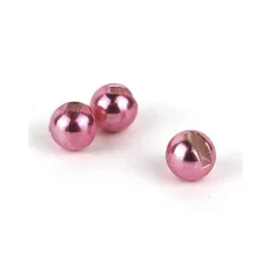 Textreme Bille Tungsten Slotted Beads - Metallic Light Pink