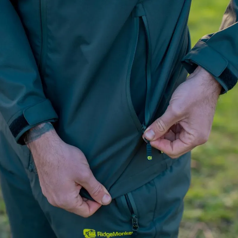 Ridge Monkey Blouson Homme Thermapro Waterproof Shell - Green