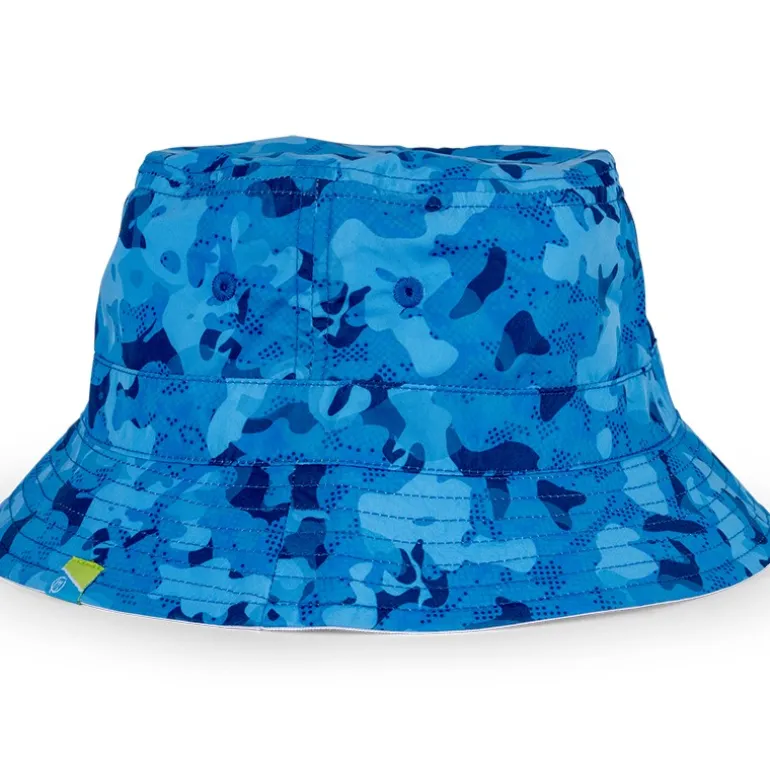 Bob Preston Innovations Bucket Hat Réversible - Bleu/Blanc
