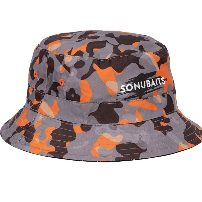 Bob Sonubaits Bucket Hat Réversible - Noir/Orange