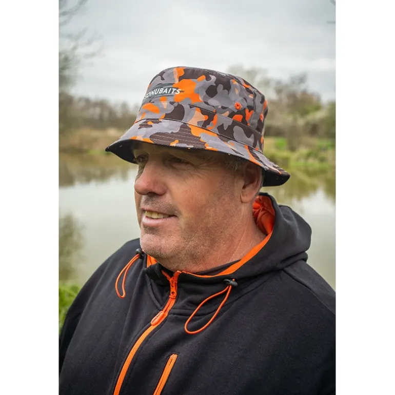 Bob Sonubaits Bucket Hat Réversible - Noir/Orange