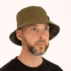 Trakker Bob Reversible Water-Resistant Bucket Hat - Kaki/Camo