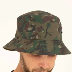 Trakker Bob Reversible Water-Resistant Bucket Hat - Kaki/Camo