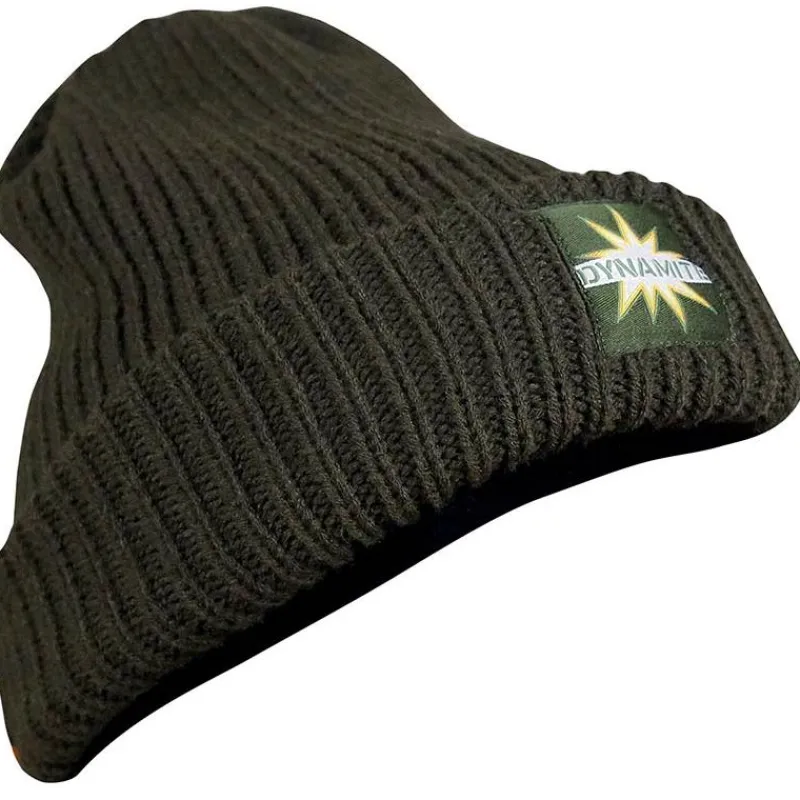 Dynamite Baits Bonnet Homme Woolly Hat Chunky Knit - Kaki