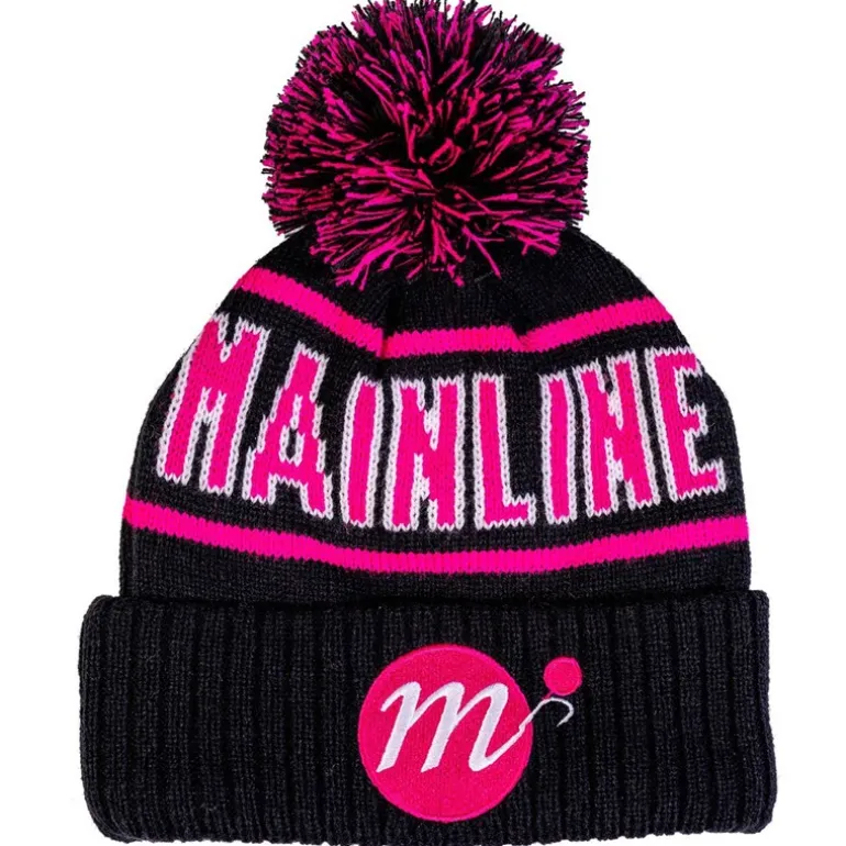 Bonnet Mainline Signature Fleeced Lined Beanie - Noir/Rose