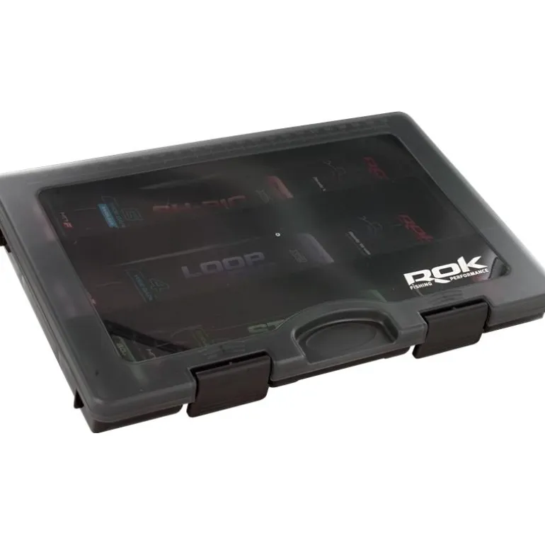 Boîte À Accessoires Rok Fishing Slim Storage Box 362 Black & Smoke