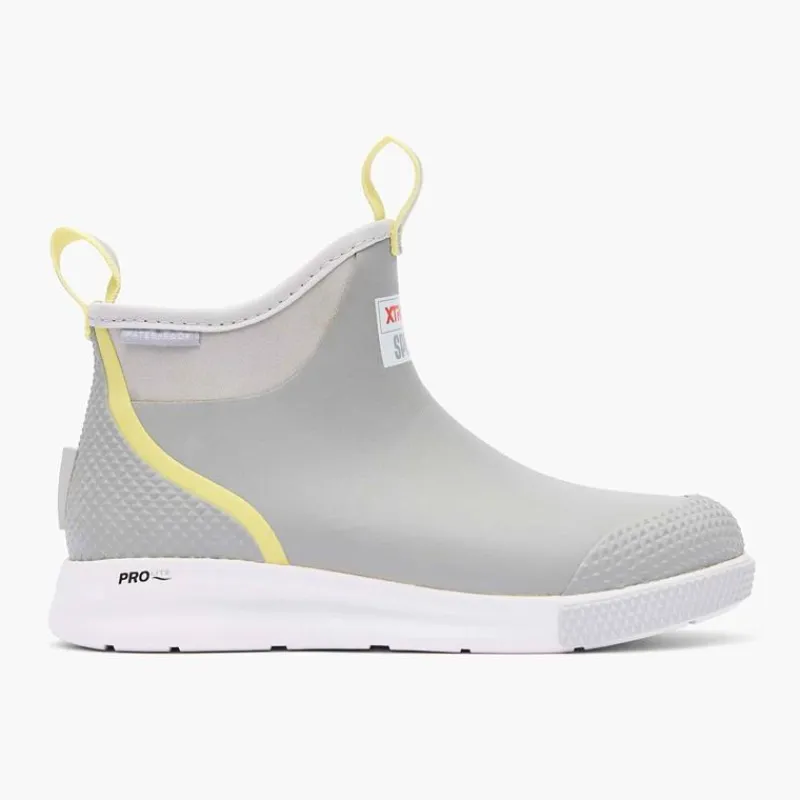 Xtratuf Bottes Femme Wmns Ankle Deck Boot Sport - Gris/Jaune