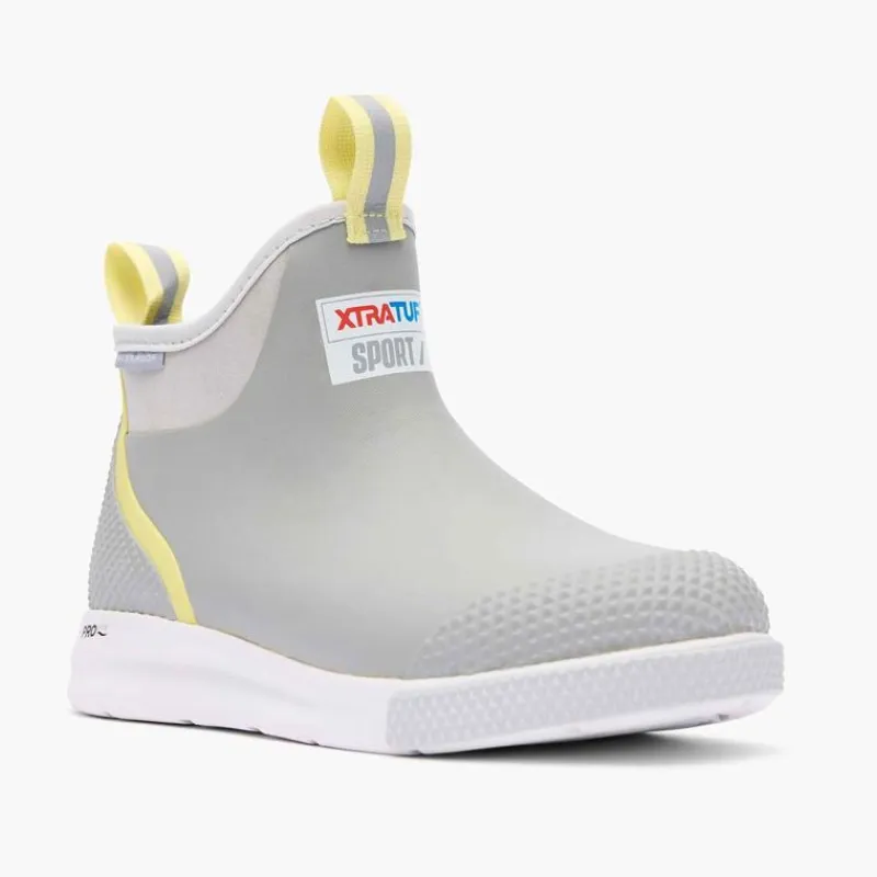 Xtratuf Bottes Femme Wmns Ankle Deck Boot Sport - Gris/Jaune