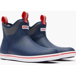 Xtratuf Bottes Homme Ankle Deck Boot - Bleu Marine/Rouge