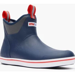 Xtratuf Bottes Homme Ankle Deck Boot - Bleu Marine/Rouge