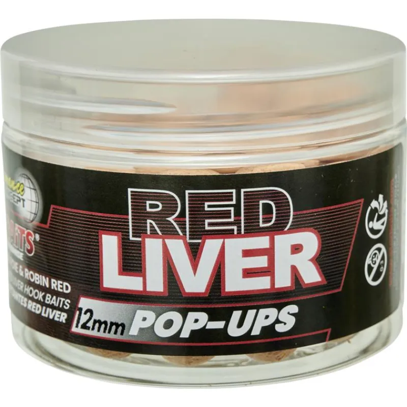 Starbaits Bouillette Flottante Performance Concept Red Liver Pop Up