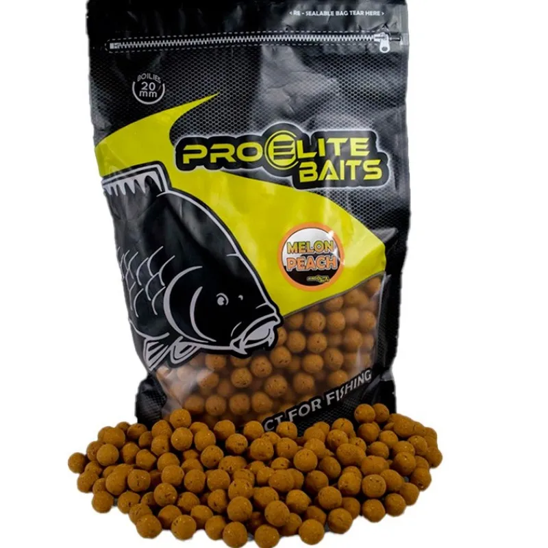 Pro Elite Baits Bouillette Boilies Natural Foods Melon & Peach