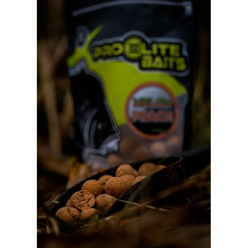 Pro Elite Baits Bouillette Boilies Natural Foods Melon & Peach