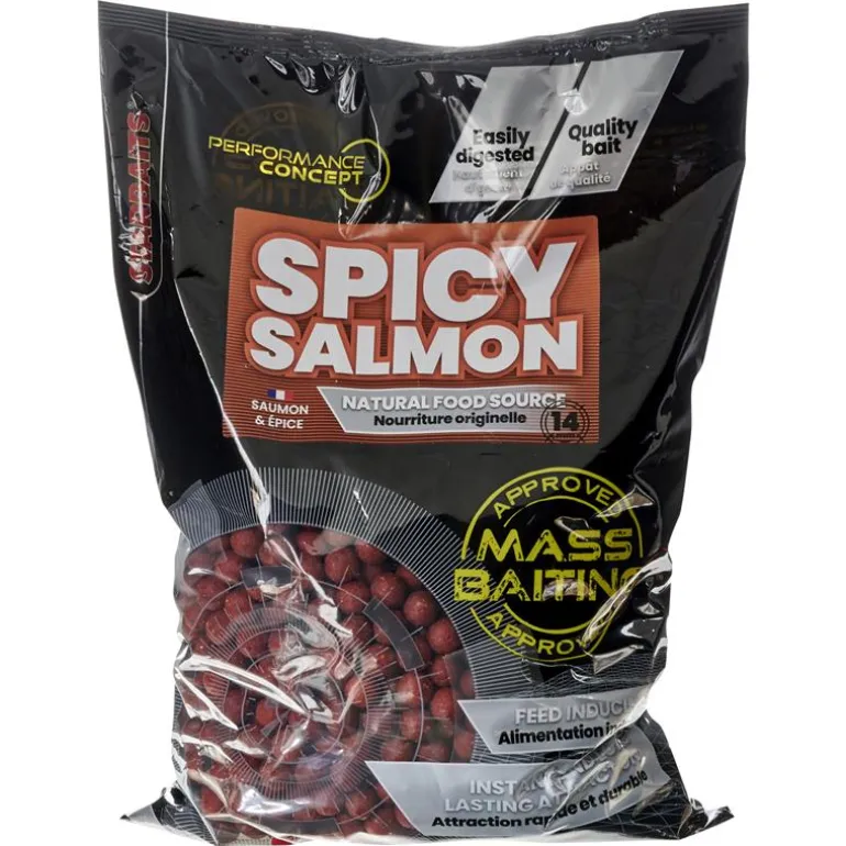 Bouillette Starbaits Performance Concept Spicy Salmon Mass Baiting - 3Kg