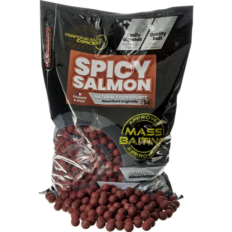 Bouillette Starbaits Performance Concept Spicy Salmon Mass Baiting - 3Kg