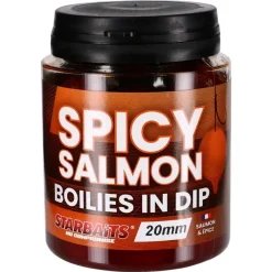 Starbaits Bouillette Trempée Performance Concept Spicy Salmon Boilies In Dip