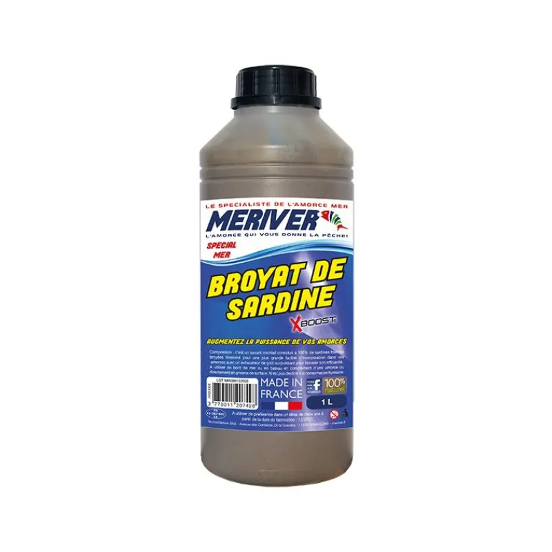 Meriver Broyat De Sardine Xboost 1% Sardines - 1L