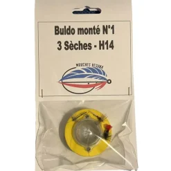 Vesuna Buldo Monté N°1 + 1 Mouche Noyée + 2 Mouches Sèches