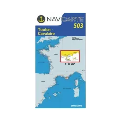 Carte De Navigation Navicarte Toulon - Cavalaire - Iles D'hyeres