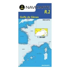 Carte De Navigation Navicarte Golfe De Genes : Hyeres A Calvi Et Ile D'elbe