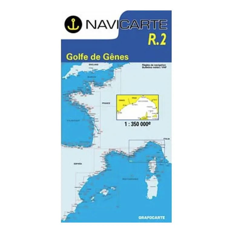 Carte De Navigation Navicarte Golfe De Genes : Hyeres A Calvi Et Ile D'elbe