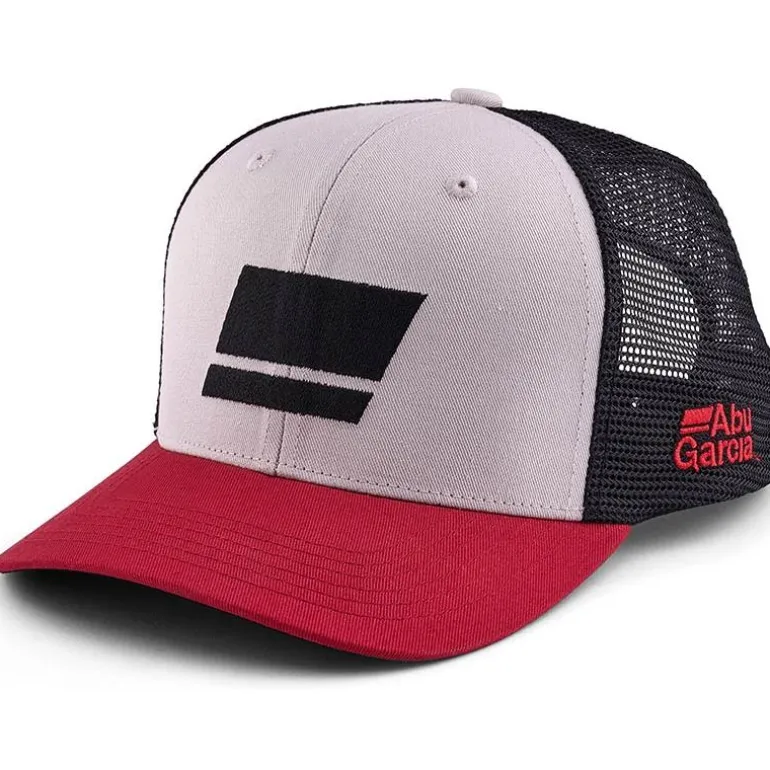 Casquette Abu Garcia Flag Trucker Grey Red Black