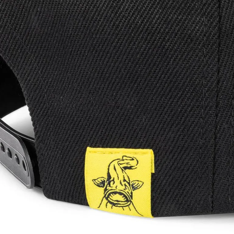 Casquette Black Cat Black Flat Peak Cap - Noir