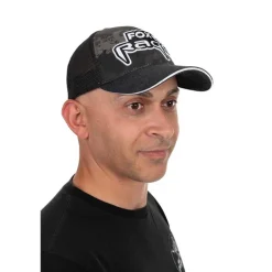 Casquette Homme Fox Rage Embroided Camo Trucker Cap - Noir