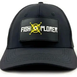 Fishxplorer Casquette Homme À Scratch Trucker Hydrofuge + Uv Résistant - Noir