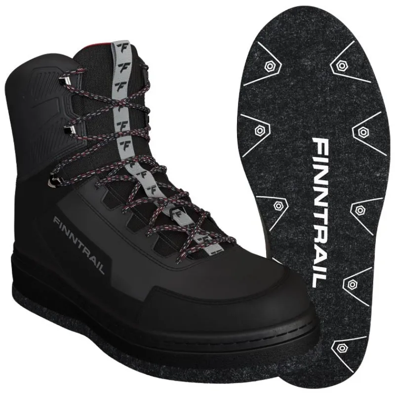 Finntrail Chaussures De Wading Wademan Feutre - Dark Grey