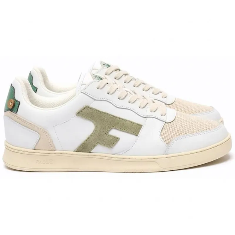Sensas Chaussures Homme Faguo Hazel - Blanc/Kaki Clair