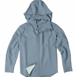 Orvis Chemise Manches Longues Homme Pro Sun Stretch Hoodie - Bleu