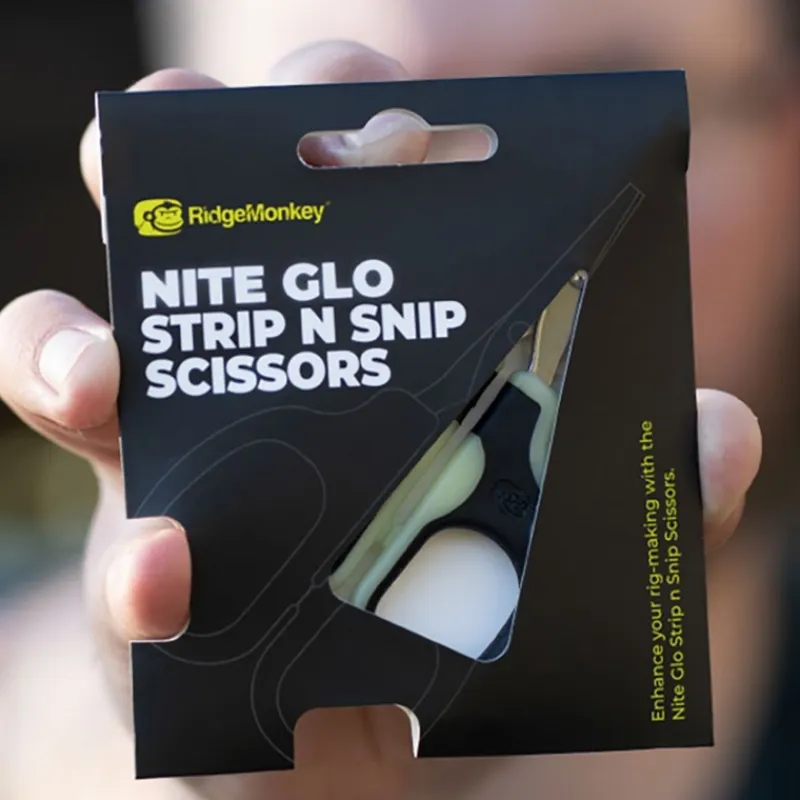 Ridge Monkey Ciseaux Nite Glo Strip N Snip Scissors