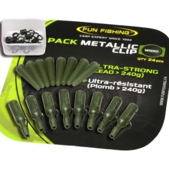 Fun Fishing Clip Plomb Metallic