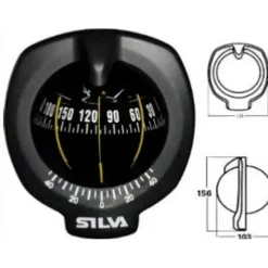Silva Compas 102Bh Pour Montage Cloison, Clinomètre Et Éclairage 12V