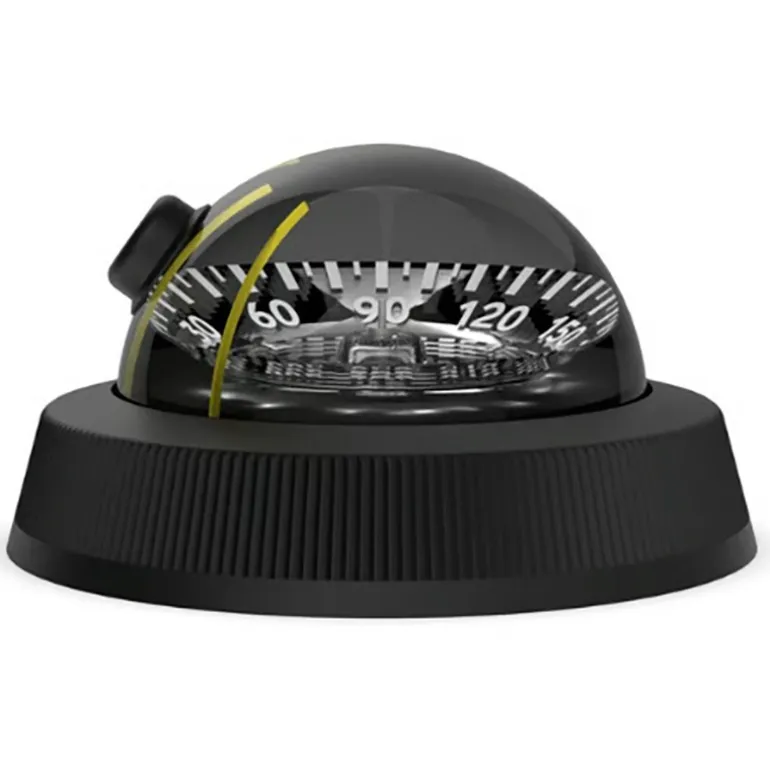 Compas Silva 85E Montage Plat Plot Et Éclairage 12V - Noir