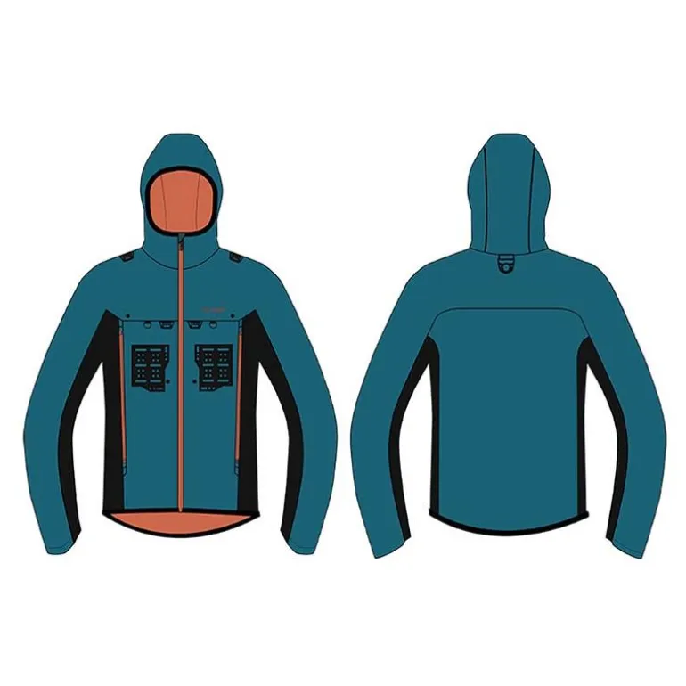 Doudoune Homme Devaux Rift'fly - Orange/Bleu