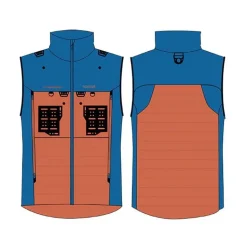 Doudoune Homme Devaux Trek'fly - Orange/Bleu