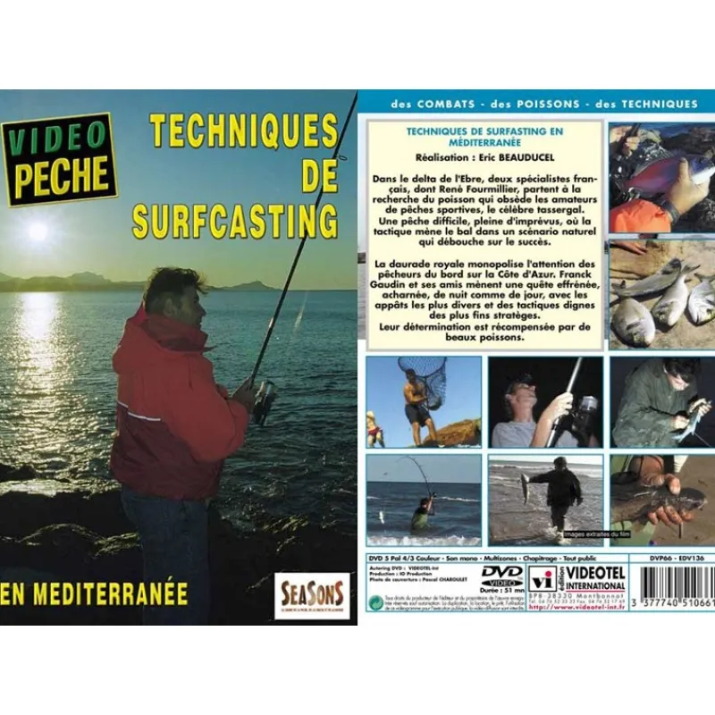 Vidéotel Dvd - Techniques De Surfcasting En Mediterranee