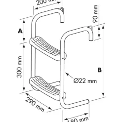 Plastimo Echelle Inox Pour Ponton
