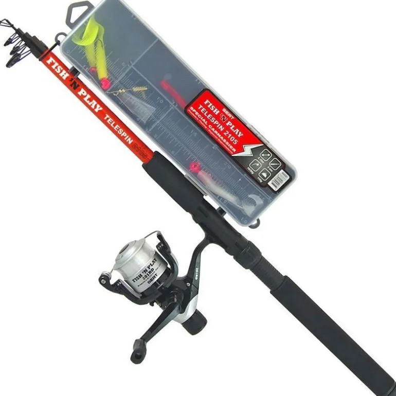 Ensemble Lancer Telescopique Srt Kit Fish ’N Play Telespin + 201Rd + Box
